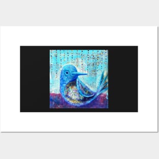 Bluebird of Happiness - Inner Power Painting by Magic with Mellie Posters and Art